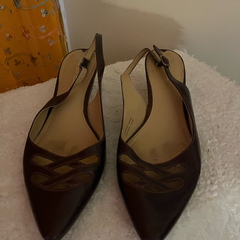 Kitten Heel open back sandals Via Spiga